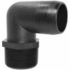 Green Leaf Hose to Pipe Elbow, 90 deg, 3/8 in, Barb x MPT, Polypropyle