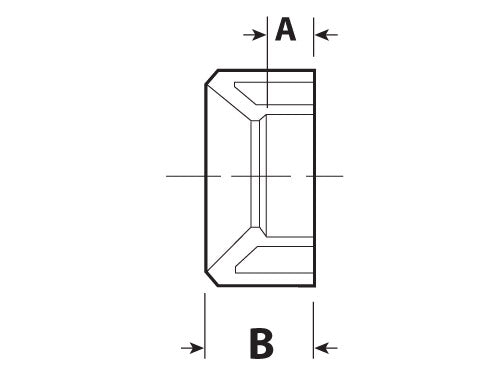 Canplas PVC DWV Flush Fitting Reducer Bushing Spigot X H (4 X 2)