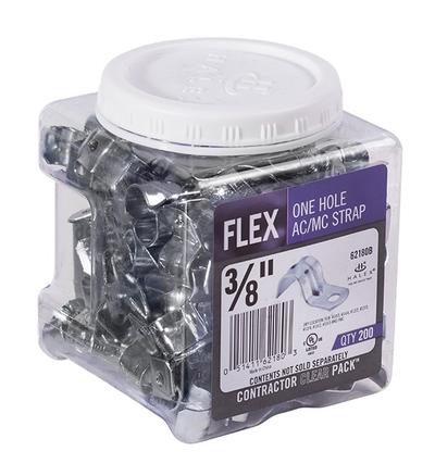 Halex Flexible Metal Conduit 1-hole Straps (3/8 200 Pieces)