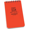 Rite in the Rain All-Weather 3 In. W x 5 In. H 50-Sheet Top-Spiral Bound Notebook, Orange