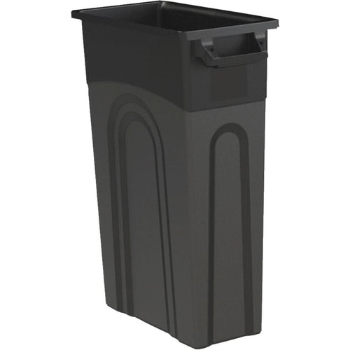 United Solutions 23 Gal. Black Trash Can