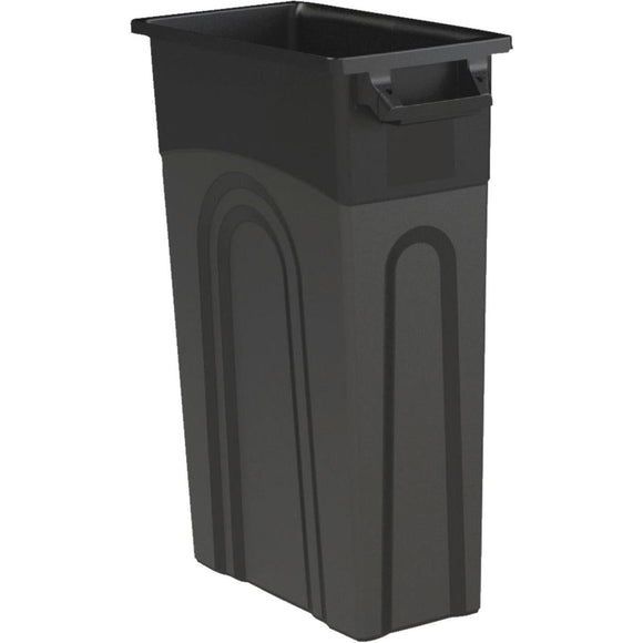 United Solutions 23 Gal. Black Trash Can