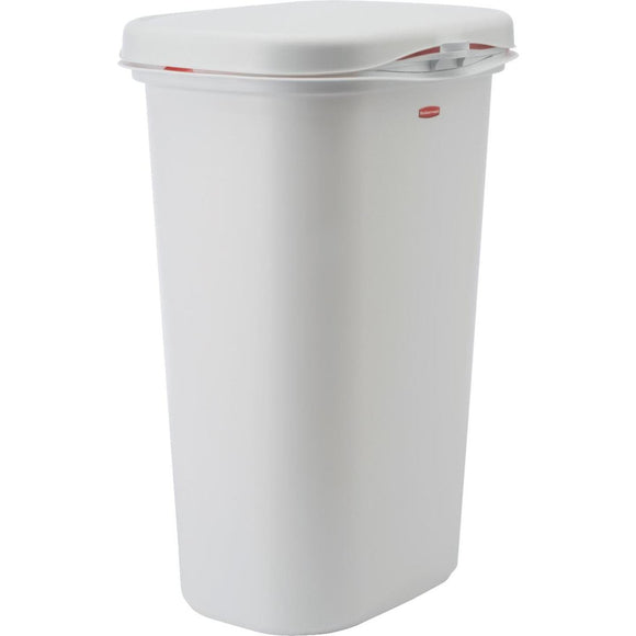 Rubbermaid 52 Qt. White Wastebasket with Lid