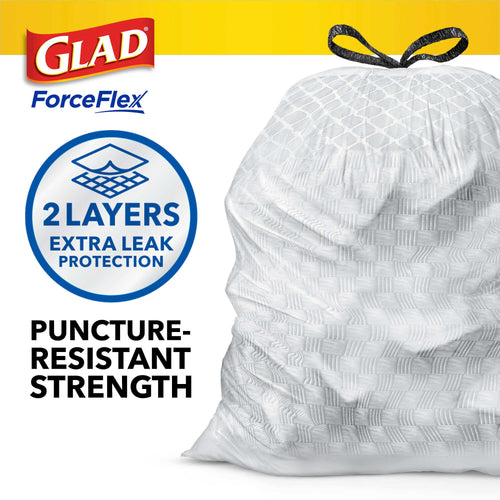 Glad Kitchen ForceFlex Bags Fragrance Free (13 Gallon - 40 Bags)