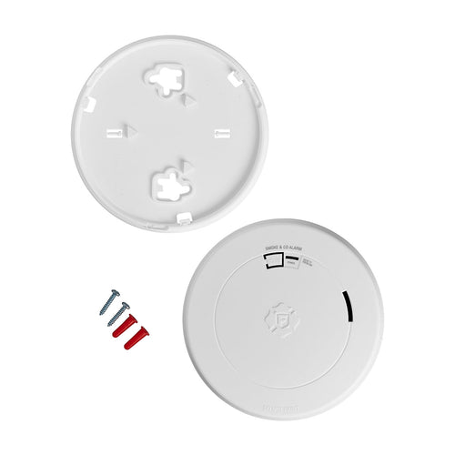 First Alert SMCO210 Sealed 10-Year Battery Combo Smoke and CO Alarm with Slim Profile Design (1 in H x 5.67 in L x 5.67 in W)