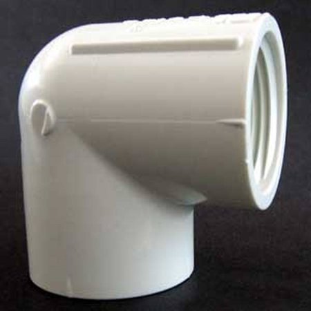 Ipex Pipe Elbow, 90 deg, 1/2 in, FPT x FPT, SCH 40, PVC (1/2