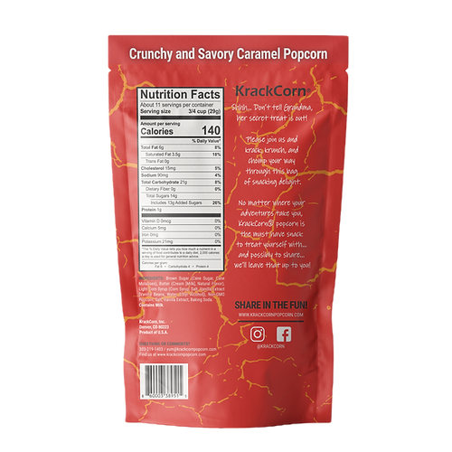 KrackCorn Caramel Flavored Popcorn (11 oz)