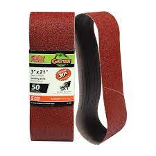 Gator Aluminum Oxide Sanding Belts (3 X 18 80 Grit 2 Pack)