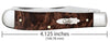 Case Smooth Brown Maple Burl Wood Trapper (Brown Maple Burl Wood)