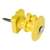 Zareba® Yellow Wood Post Knob Insulator (Yellow)