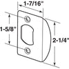 Prime-Line E 2456 Latch Strike Plate Finish Single Pack