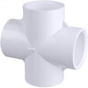 Genova Products PVC SCH 40 Fittings Cross Slip