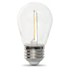 Feit Electric 1W (11W Replacement) Warm White (2200K) E26 Base S14 Filament LED String Light Bulb Replacement