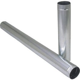 Galvanized Furnace Pipe, 24 GA, 7 x 24-In.