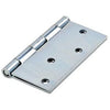 Door Hinge, Square-Edge, Interior, Zinc, 4-In.