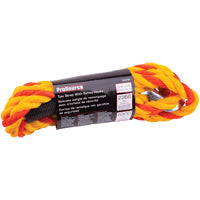 ProSource Tow Rope, 3/4 in Dia, 14 ft L, Spring Hook End, 2266 lb Working Load, Polypropylen (3/4