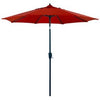 Patio Market Umbrella, Steel Frame, Red Polyester, 9-Ft.