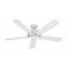 Bridgeport Outdoor Ceiling Fan, White, 52-In.