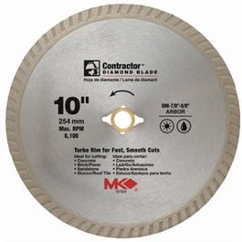 Circular Saw Blade, Turbo Rim Dry/Wet, 10-In.