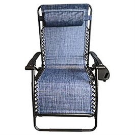 Marbella Zero Gravity Chair, Coated Steel Frame, Blue, XL