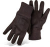 Boss Gloves Brown Jersey Medium Weight