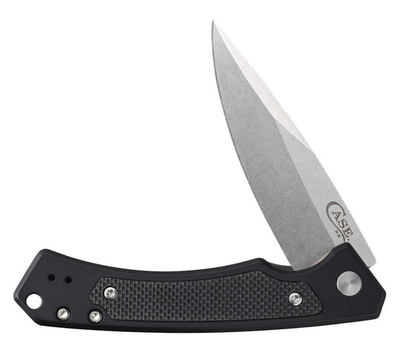 Case Black Anodized Aluminum G-10 Marilla® with S35VN Blade (Lightweight Black Anodized Aluminum - Spine Gimping)