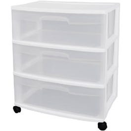 3-Drawer Wide Cart