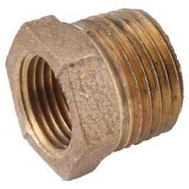 Pipe Fitting, Red Brass Hex Bushing, Lead Free, 1 x 3/4-In.