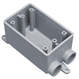 PVC Field Service Split Box, Single Gang, .75-In.