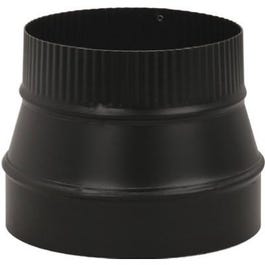 Black Stove Pipe Reducer, 24-Ga., 6 x 4-In.