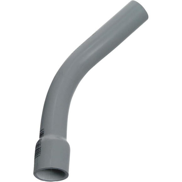 Carlon 2 In. Schedule 40 45 Deg Standard Radius Belled End PVC Elbow