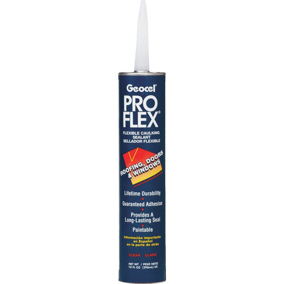 Geocel Pro Flex 10 Oz. Caulking Polymer Sealant, Clear