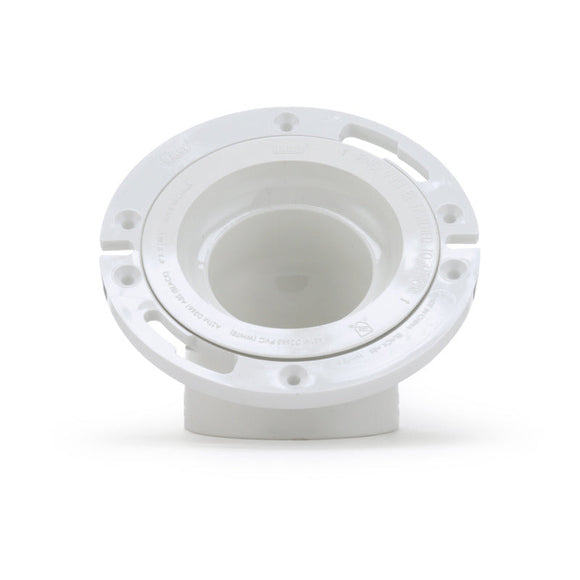 Oatey® 3 in. or 4 in. PVC 45° Closet Flange with Plastic Ring without Test Cap