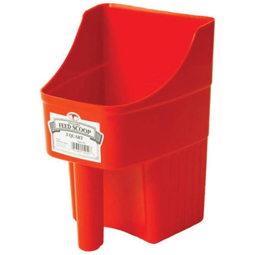 Little Giant 3 Quart Enclosed Feed Scoop (RED)